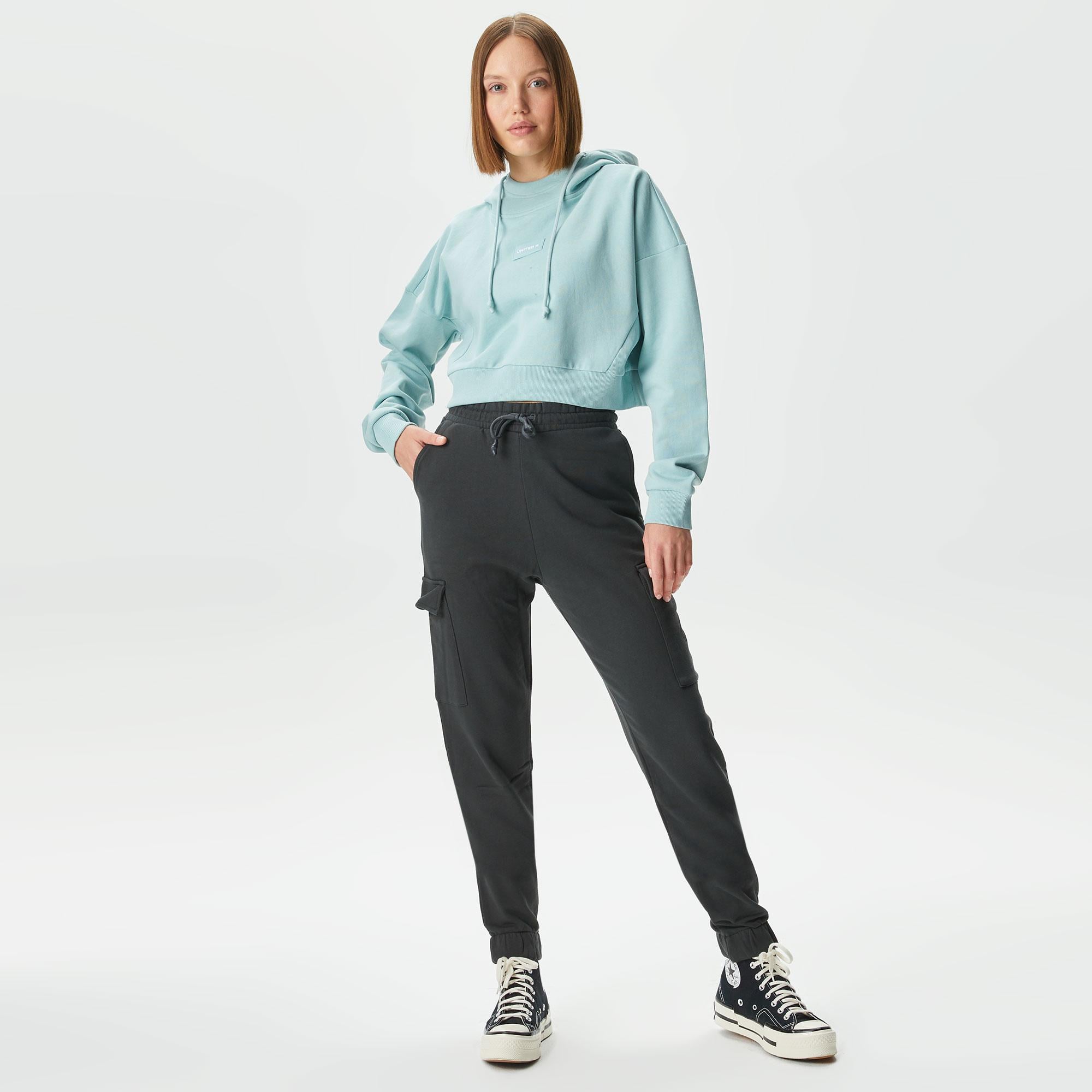 UNITED4 Classic Kadın Yeşil Hoodie