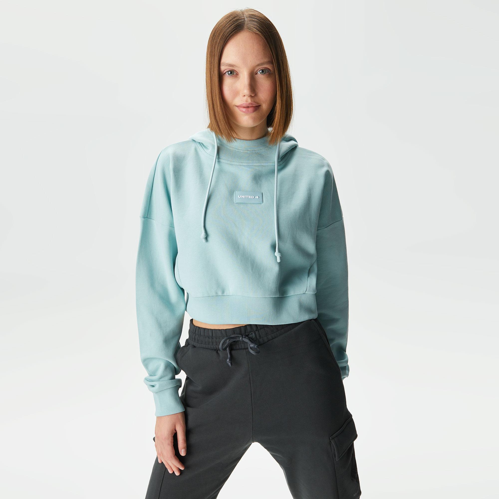 UNITED4 Classic Kadın Yeşil Hoodie