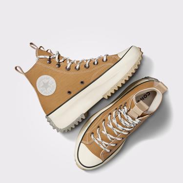  Converse Run Star Hike Grid Unisex Kahverengi Platform Sneaker