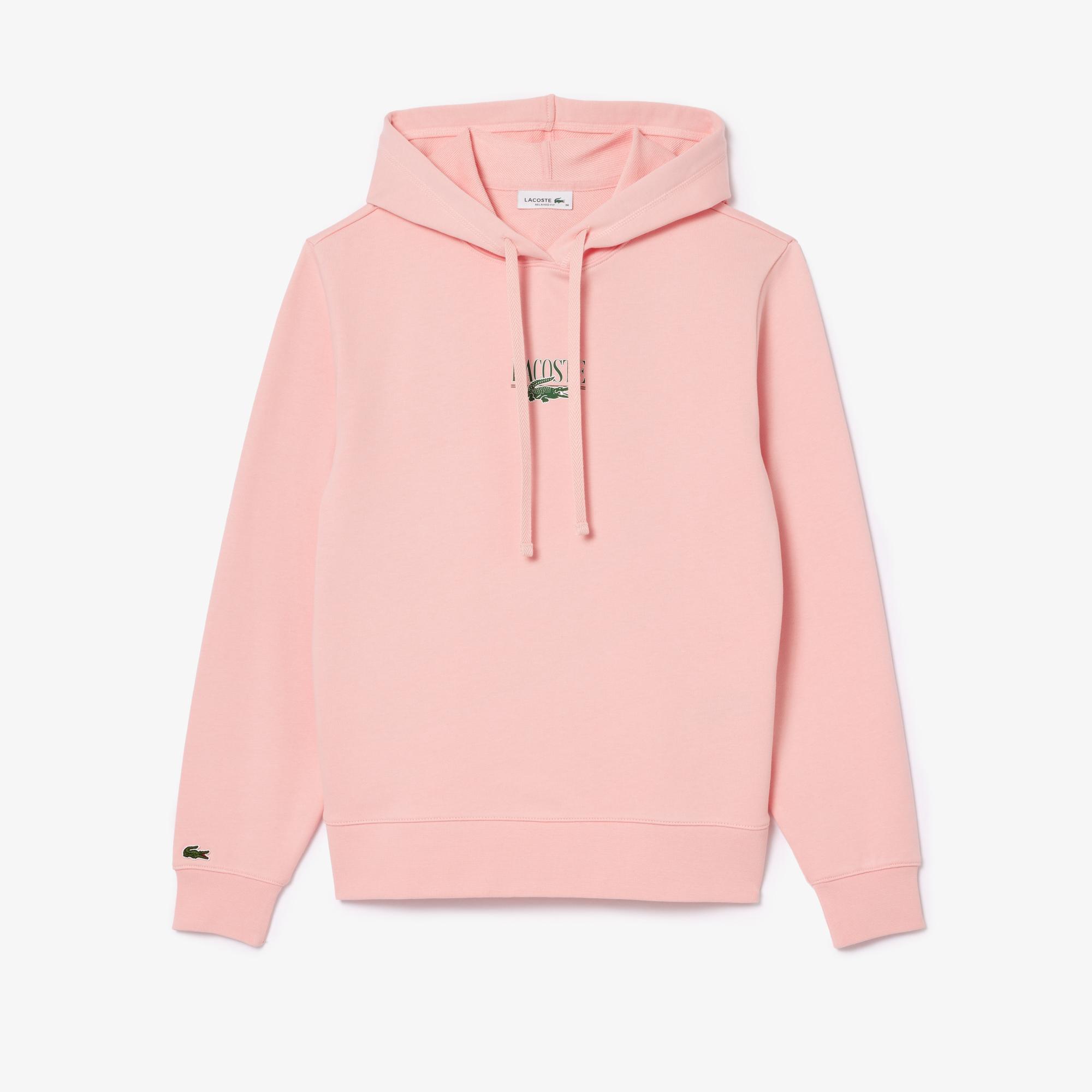 Kadın Polo Yaka Pembe Sweatshirt