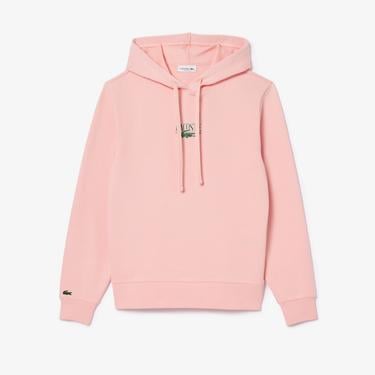  Kadın Polo Yaka Pembe Sweatshirt