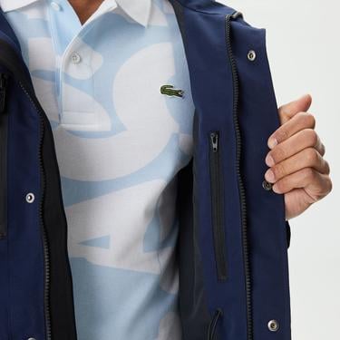  Erkek Kapüşonlu Lacivert Mont