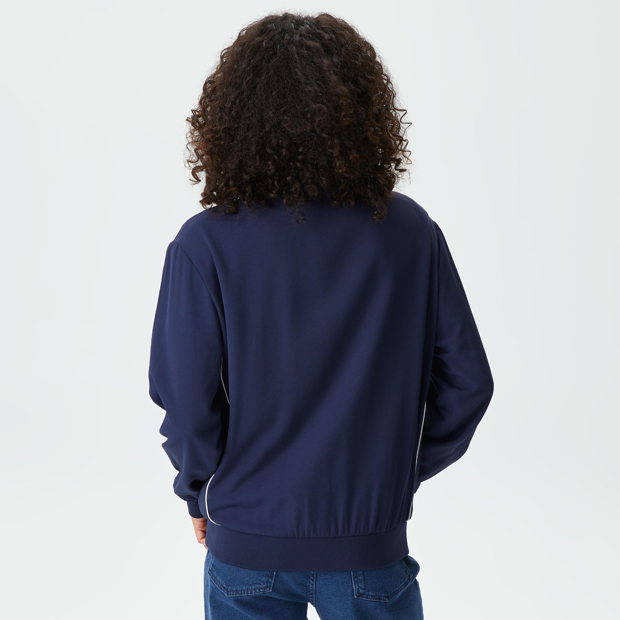 Kadın Hakim Yaka Lacivert Mont