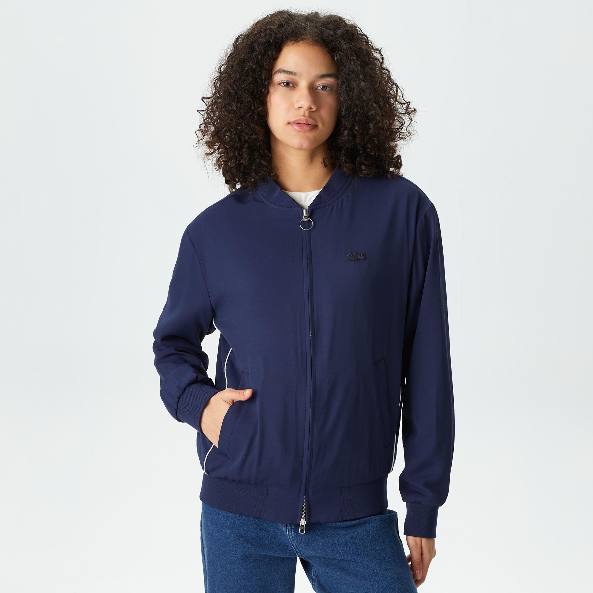 Kadın Hakim Yaka Lacivert Mont