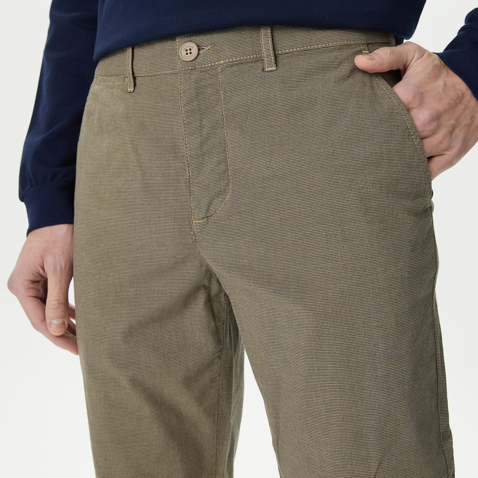 Erkek Slim Fit Chino Bej Pantolon