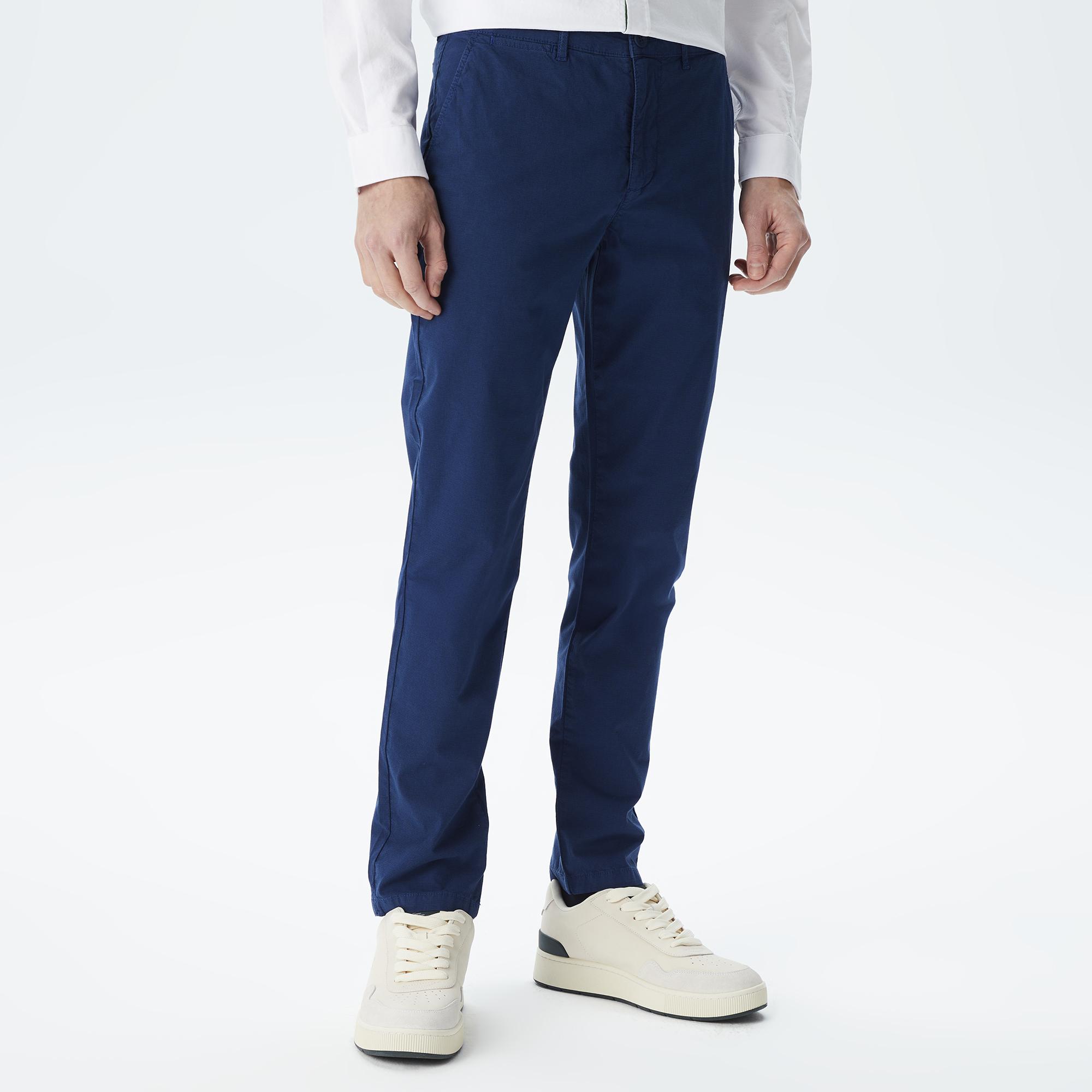 Erkek Slim Fit Lacivert Pantolon