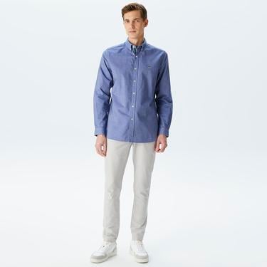  Erkek Tapered Fit Gri Pantolon