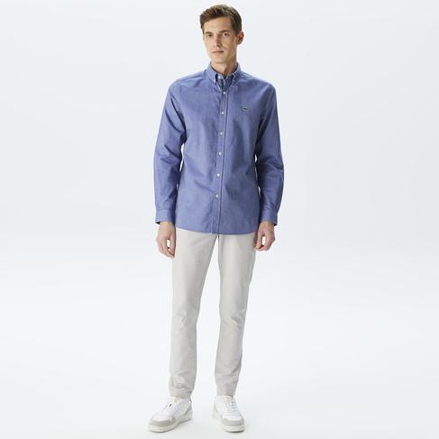  Erkek Tapered Fit Gri Pantolon