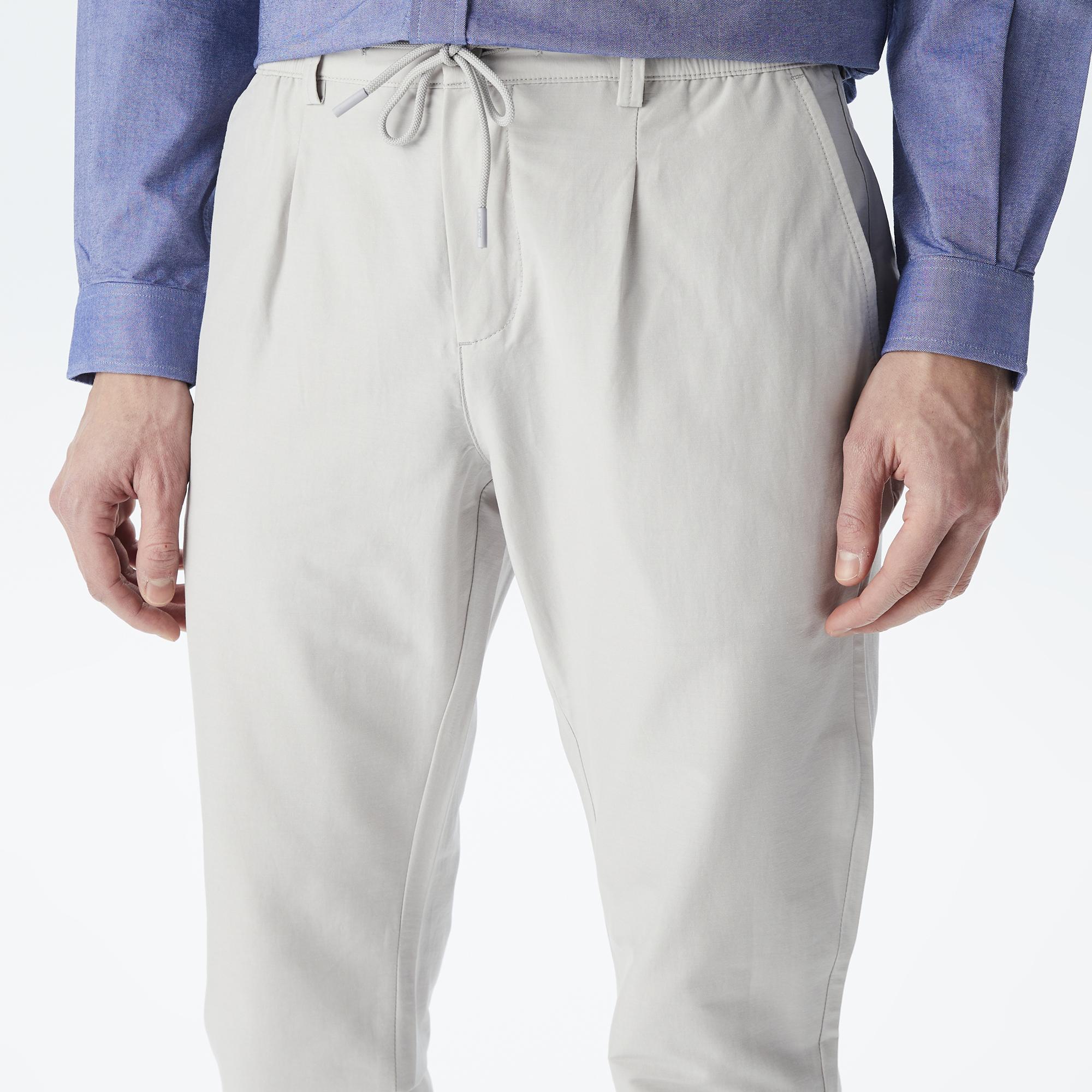 Erkek Tapered Fit Gri Pantolon