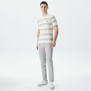  Erkek Regular Fit Kısa Kollu Polo Yaka Gri Triko