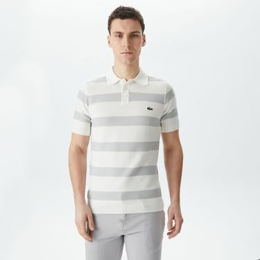  Erkek Regular Fit Kısa Kollu Polo Yaka Gri Triko