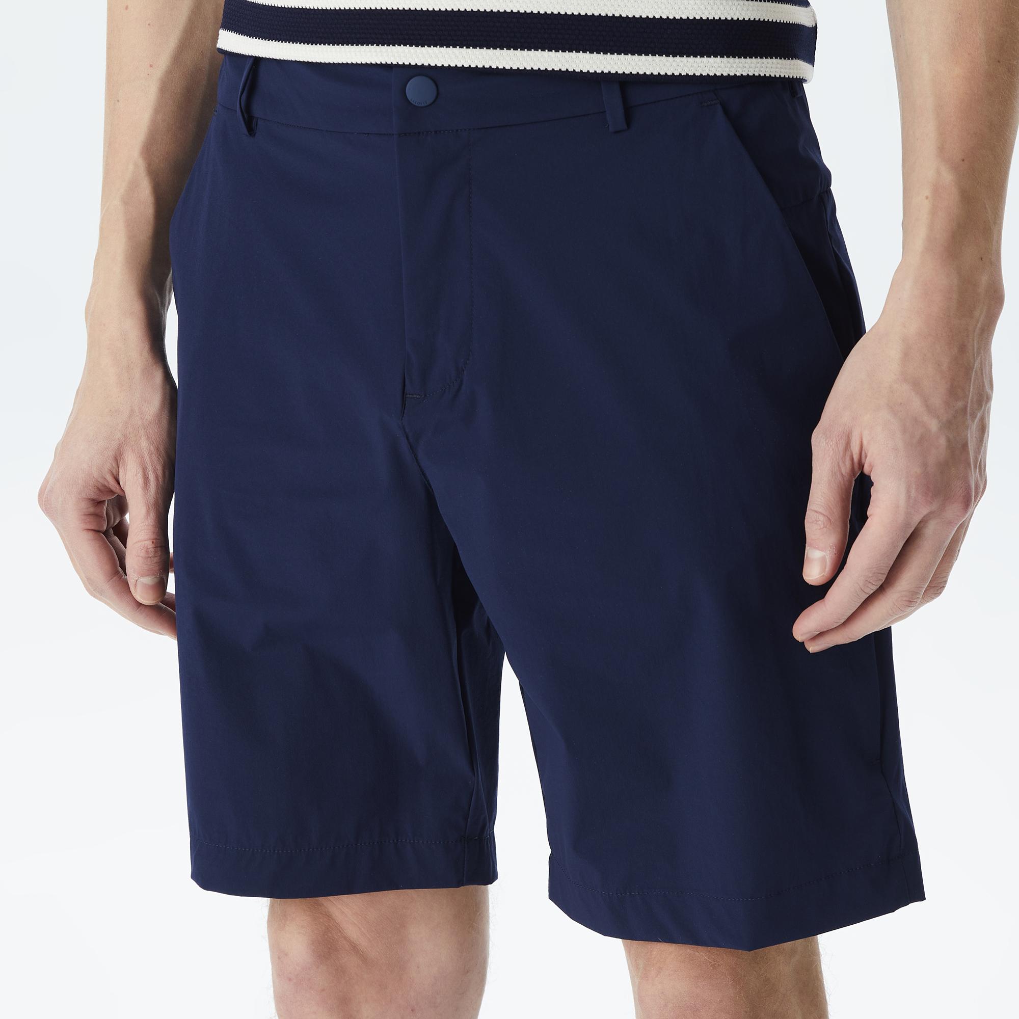 Erkek Slim Fit Lacivert Bermuda