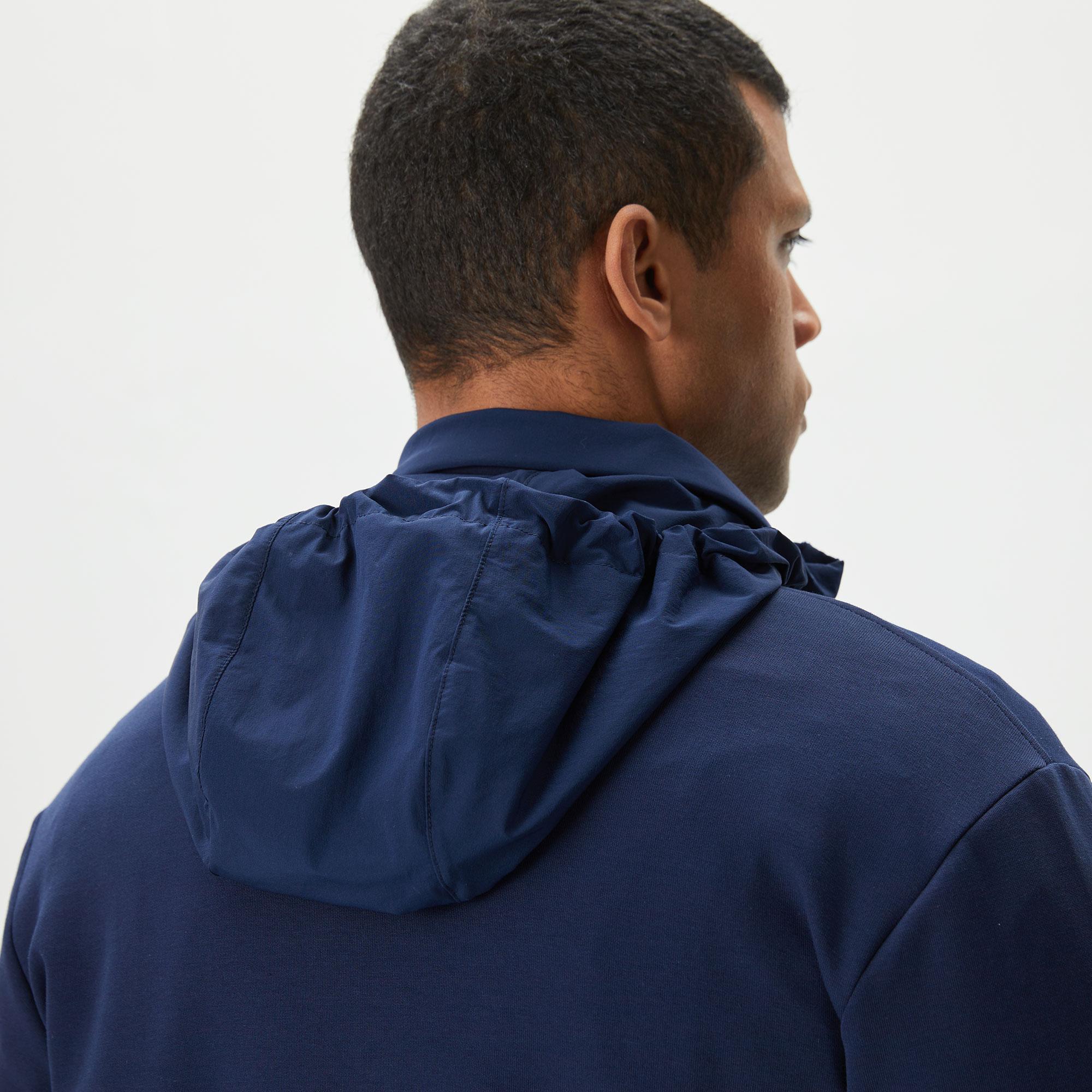 Erkek Regular Fit Kapüşonlu Lacivert Sweatshirt