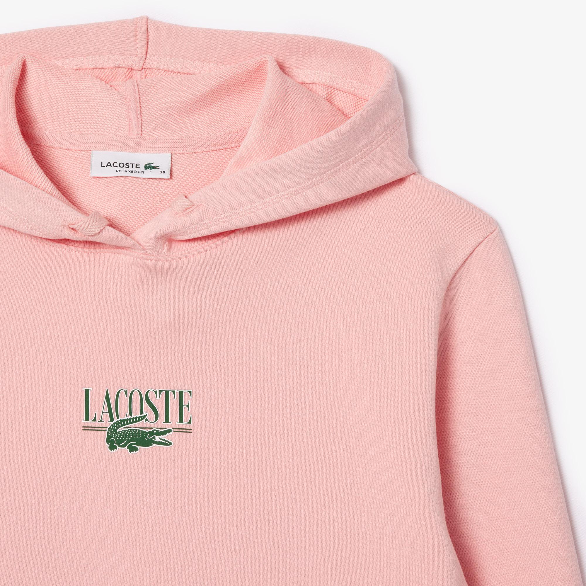 Kadın Polo Yaka Pembe Sweatshirt