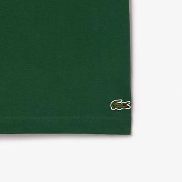  Erkek Regular Fit Bisiklet Yaka Baskılı Yeşil T-Shirt