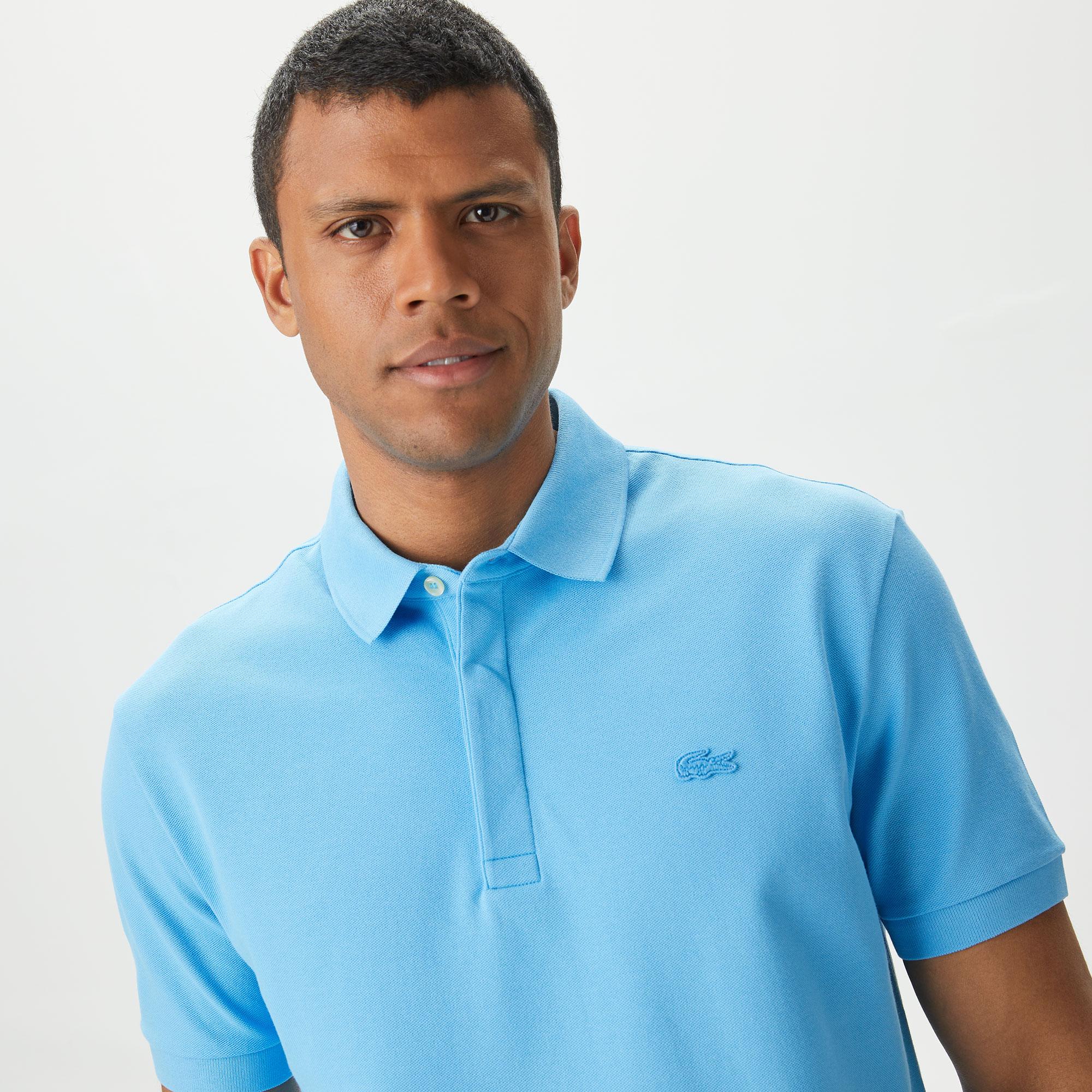 Erkek Regular Fit Paris Mavi Polo