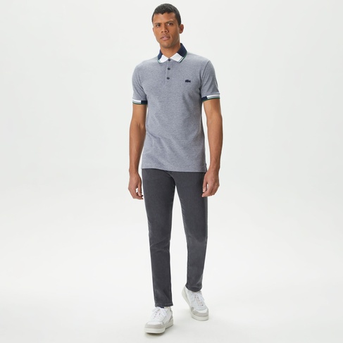 Lacoste Erkek Slim Fit Gri Jean Pantolon