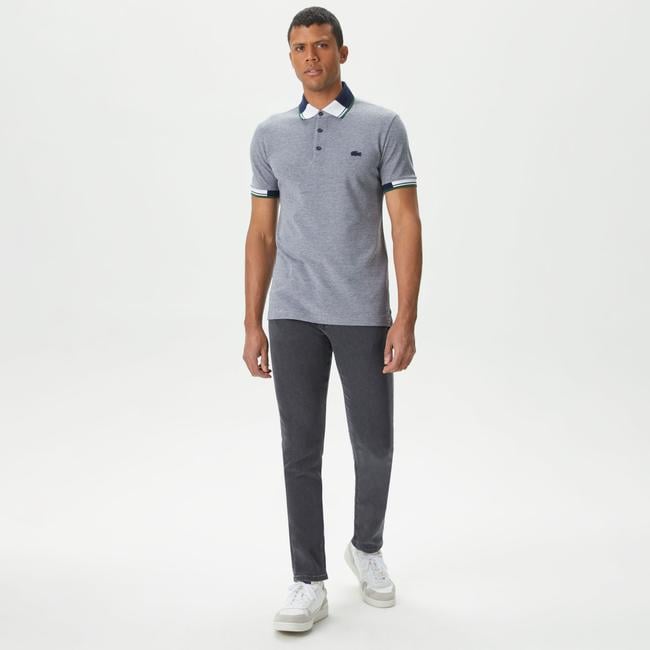  Lacoste Erkek Slim Fit Gri Jean Pantolon
