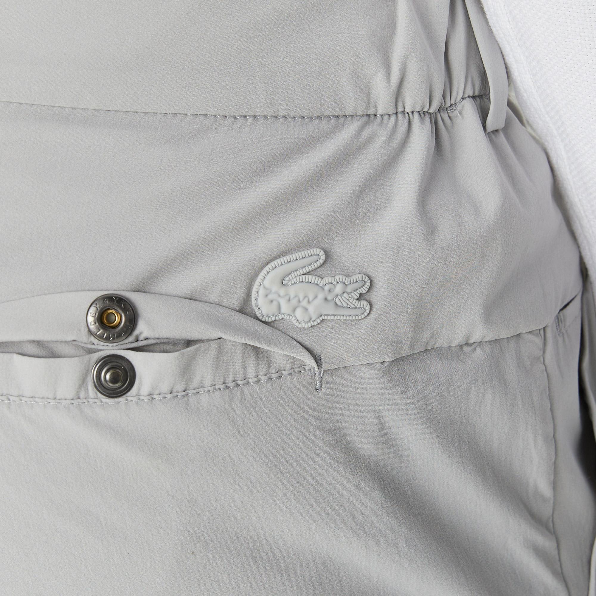 Erkek Slim Fit Gri Bermuda