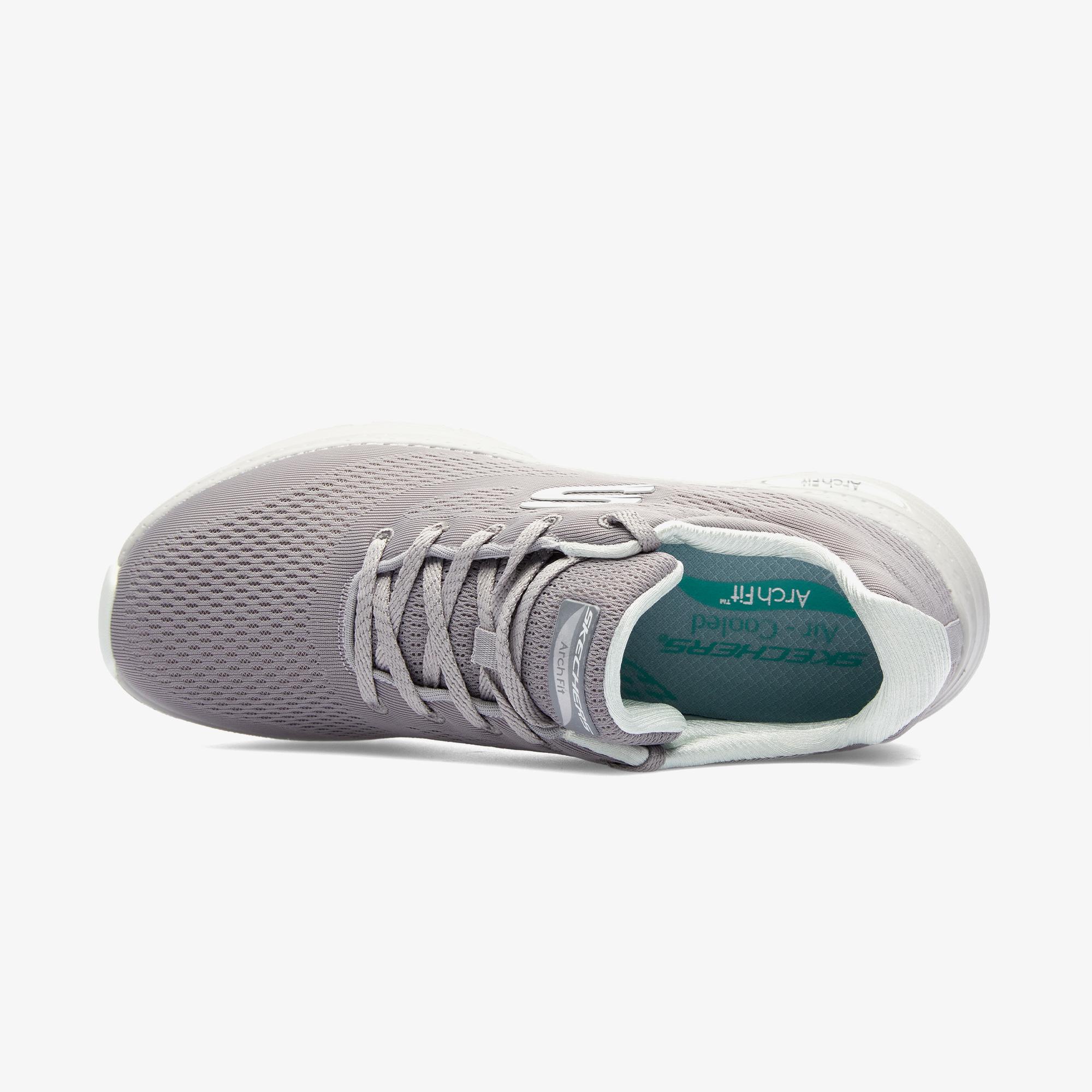 Skechers Arch Fit Kadın Gri/Yeşil Spor Ayakkabı