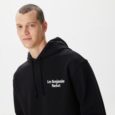  Les Benjamins x Market Call My 601 Unisex Siyah Sweatshirt