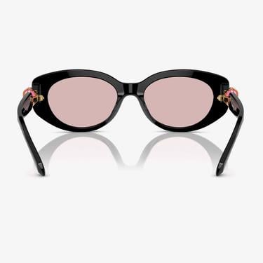  Swarovski 0SK6002 Acetate Kadın Siyah Güneş Gözlüğü