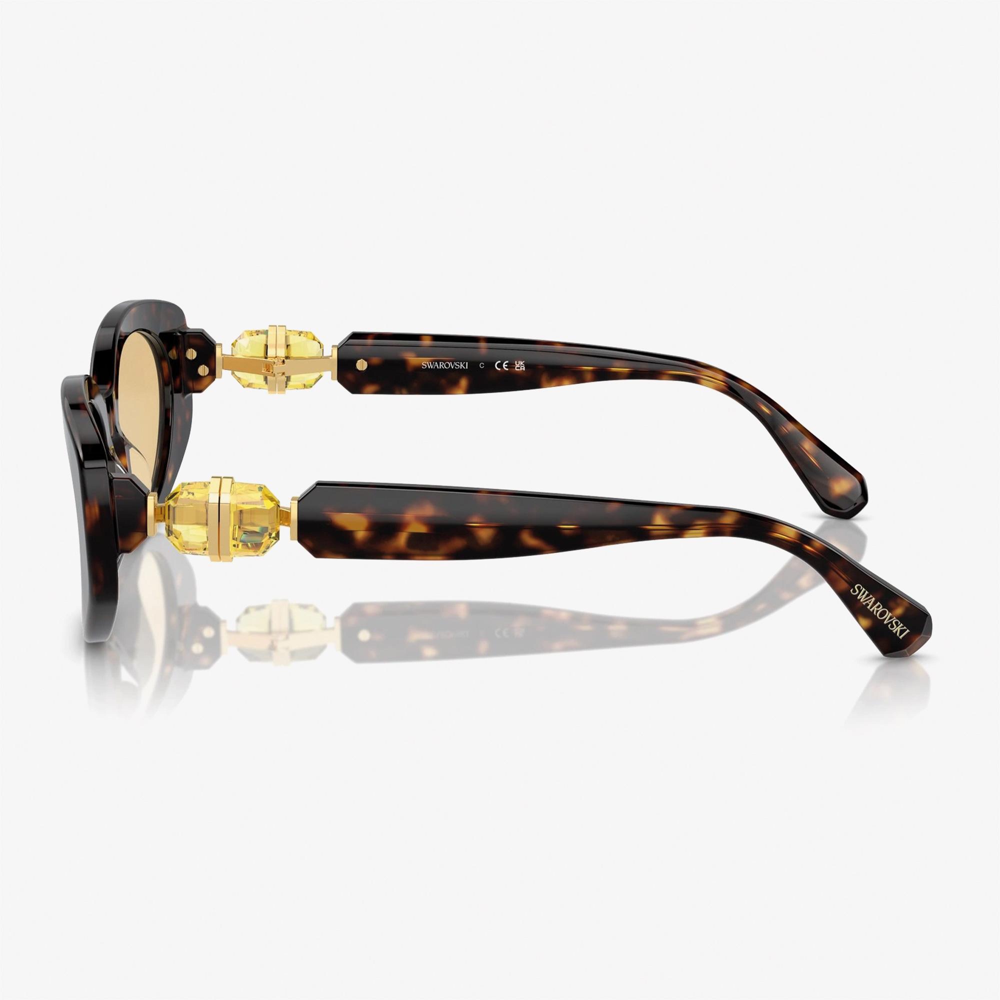 Swarovski 0SK6002 Acetate Kadın Kahverengi Güneş Gözlüğü