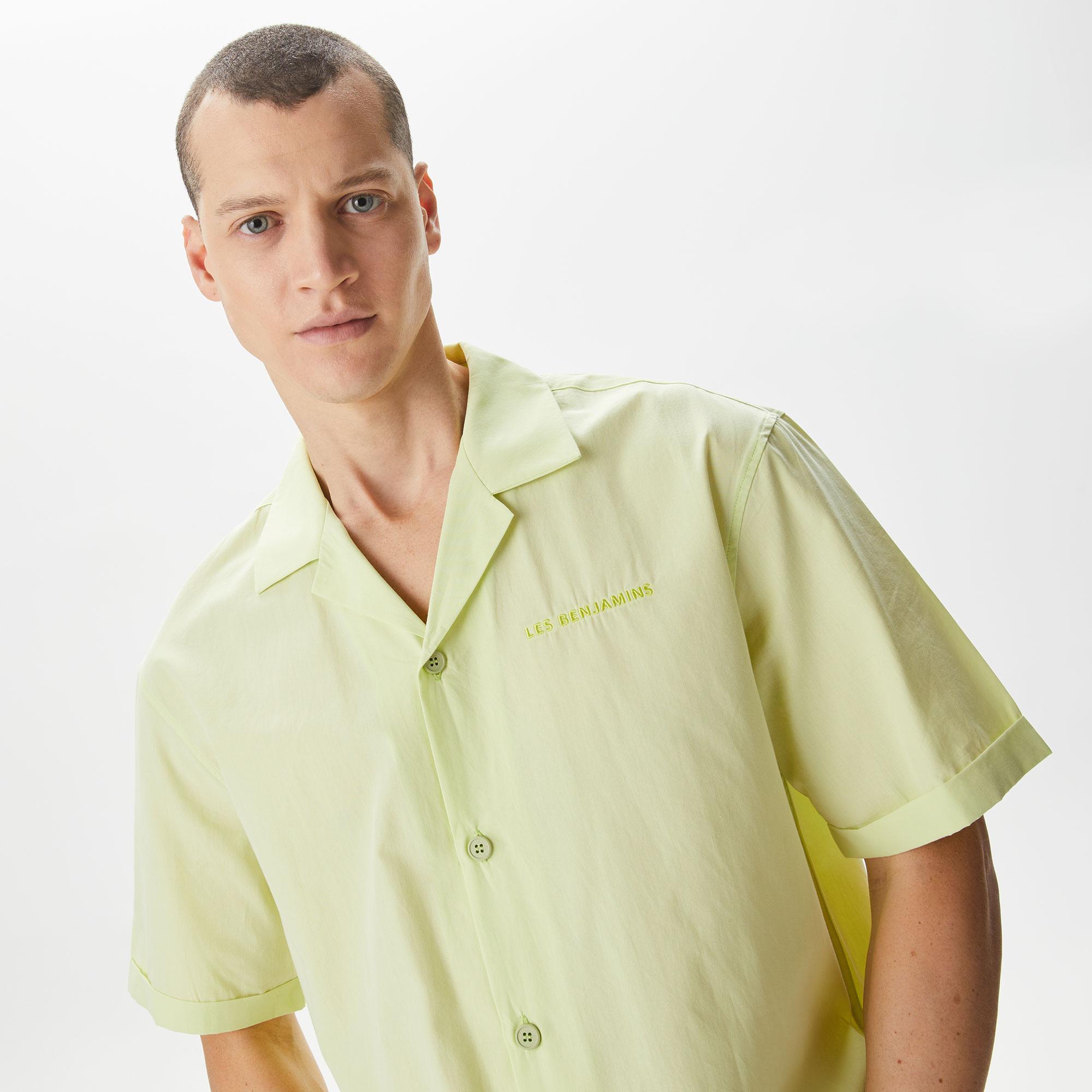 Les Benjamins Essentials 301 Erkek Yeşil Gömlek