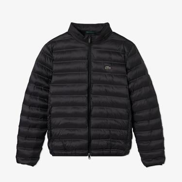  Lacoste Erkek Kapüşonlu Siyah Mont