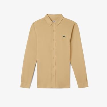  Erkek Slim Fit Bej Gömlek