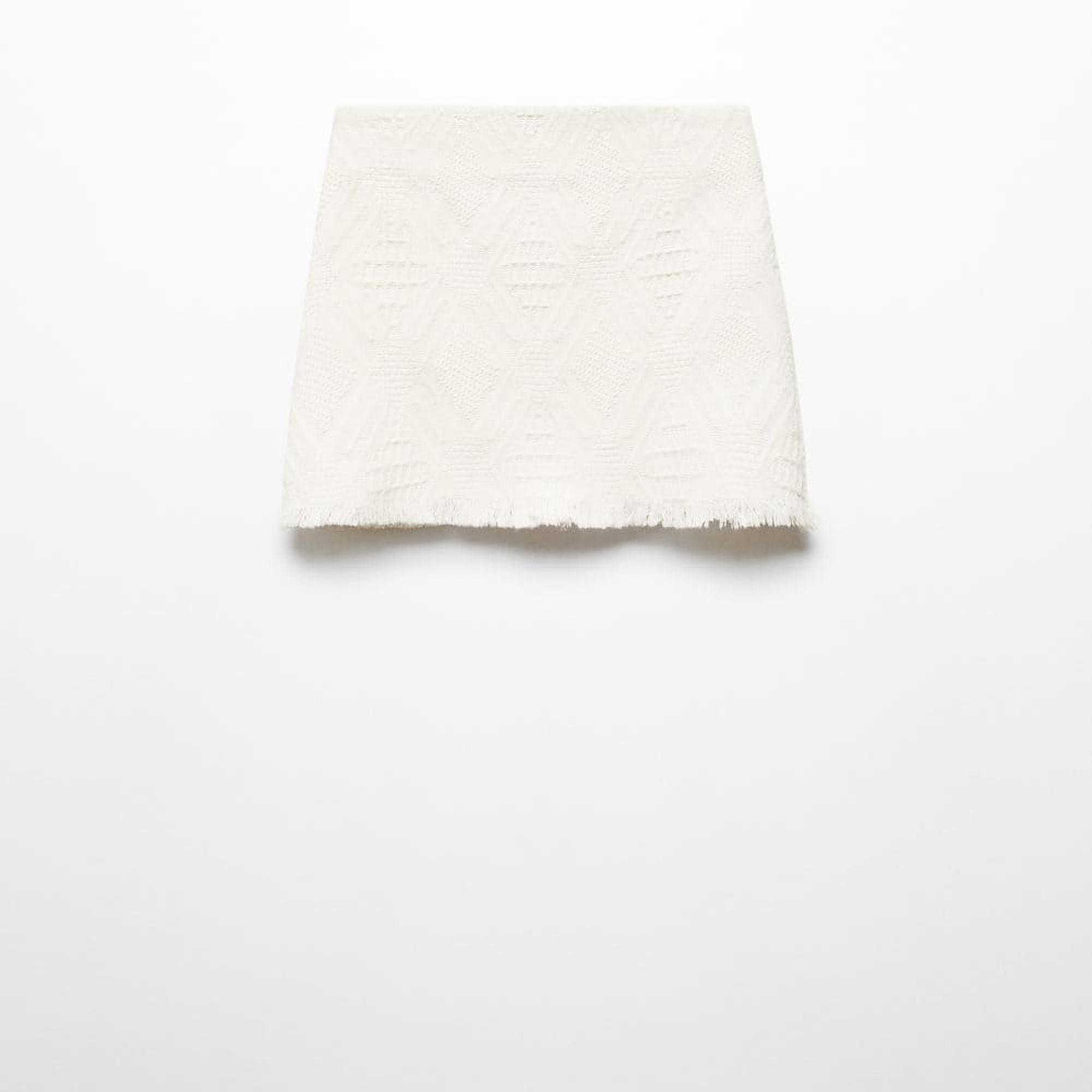 Mango Çocuk Püsküllü Dokulu Etek Ekru