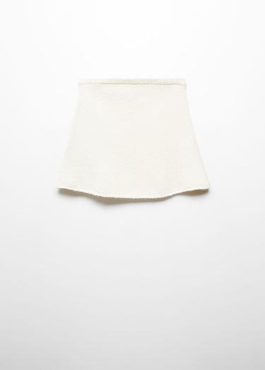  Mango Çocuk Ponte Straplez Bluz Kırık Beyaz