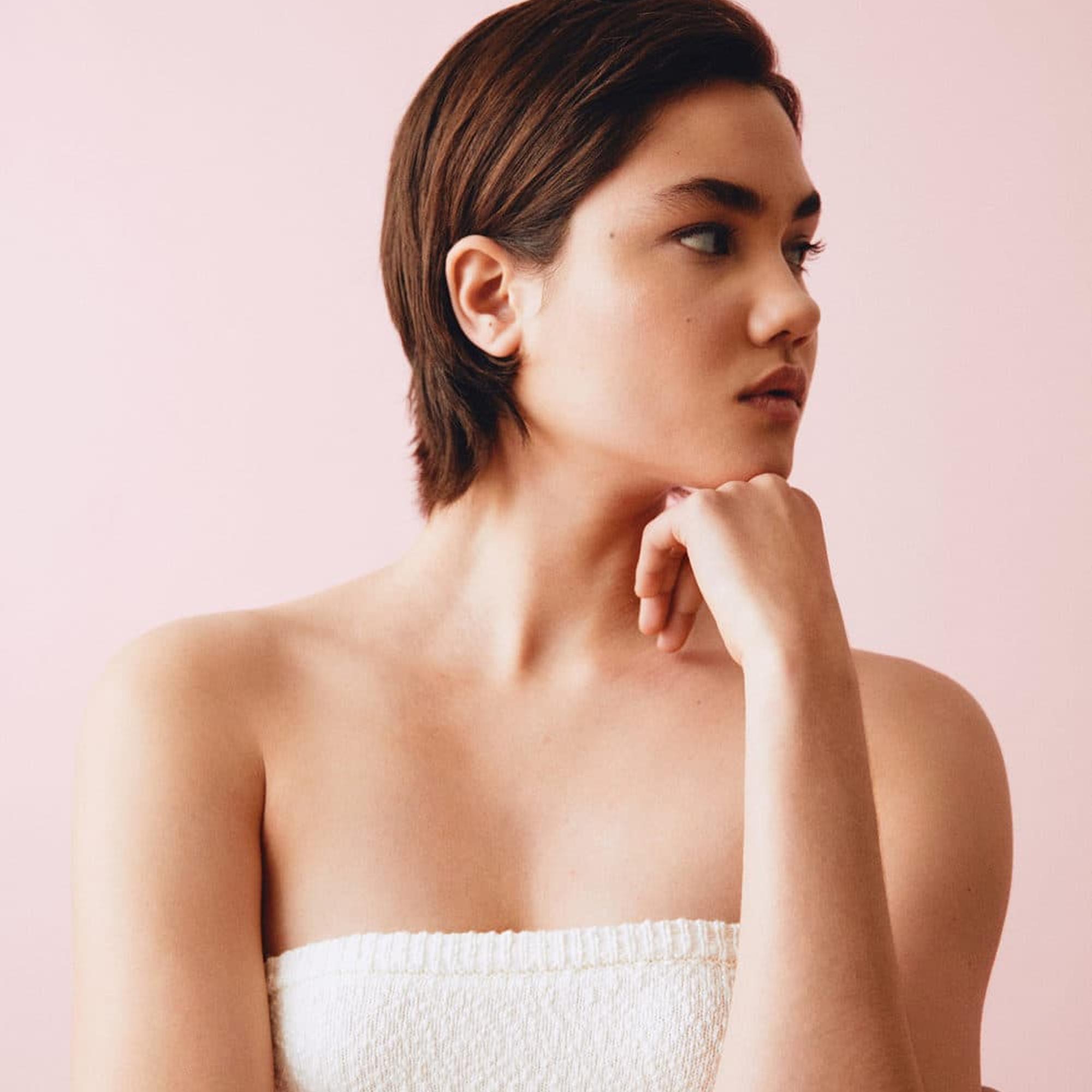 Mango Çocuk Ponte Straplez Bluz Kırık Beyaz