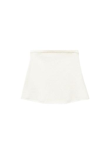  Mango Çocuk Ponte Straplez Bluz Kırık Beyaz