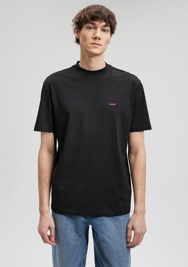  Mavi Mavi Baskılı Siyah Tişört Loose Fit / Bol Rahat Kesim 0612216-900