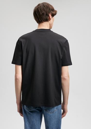  Mavi Mavi Baskılı Siyah Tişört Loose Fit / Bol Rahat Kesim 0612216-900