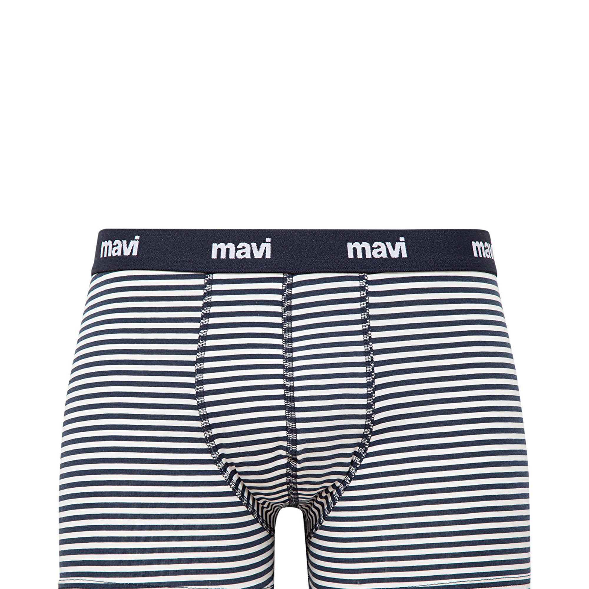 Mavi 3lü Baskılı Lacivert Boxer Seti 0911505-70490