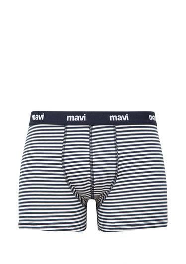  Mavi 3lü Baskılı Lacivert Boxer Seti 0911505-70490