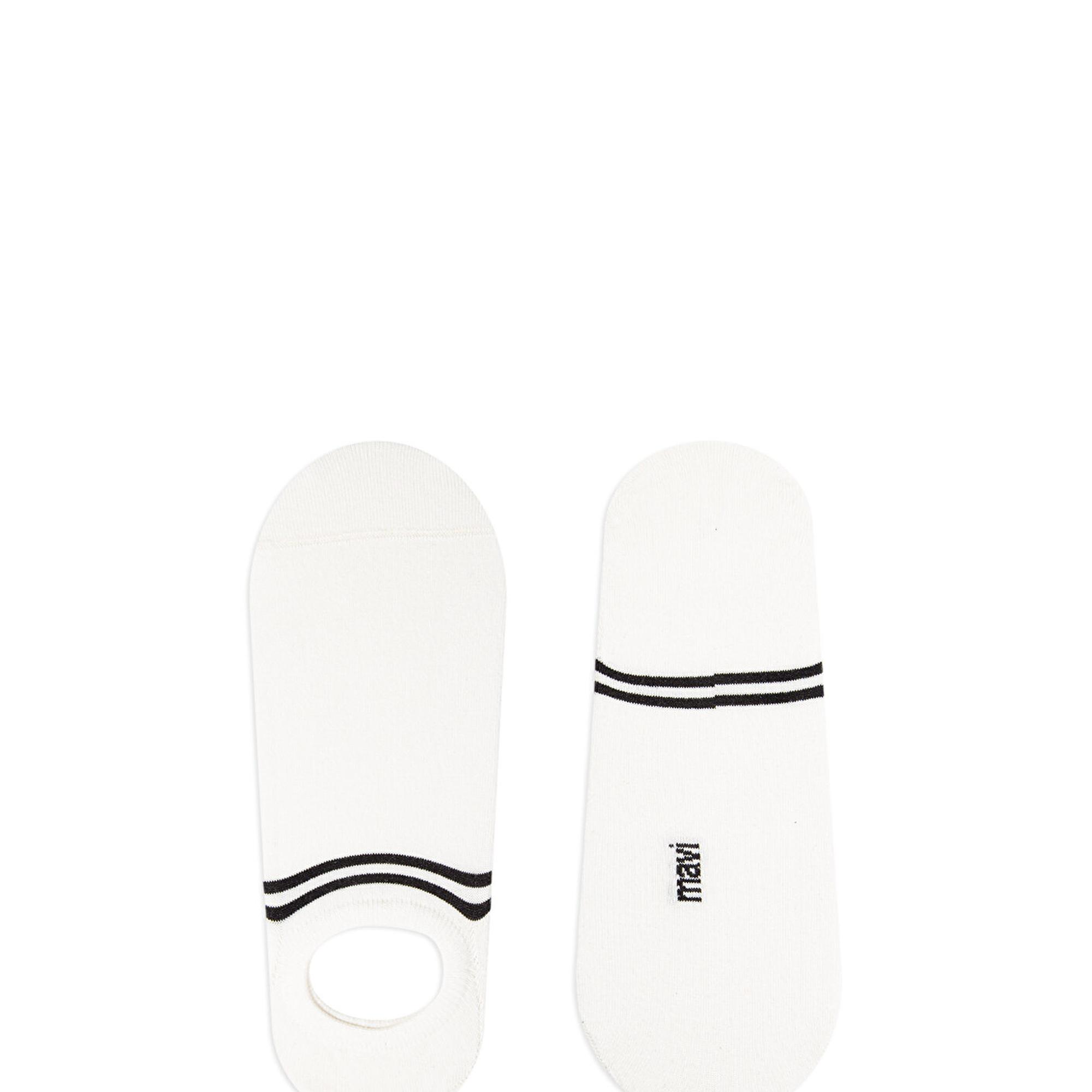 Mavi 2li Ekru Babet Çorabı 092593-34523