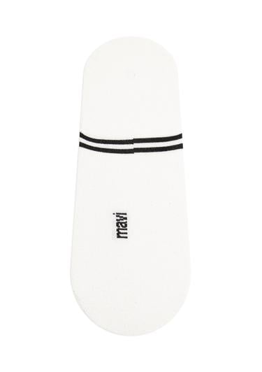  Mavi 2li Ekru Babet Çorabı 092593-34523