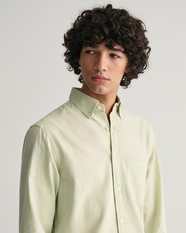  GANT Erkek Yeşil Regular Fit Düğmeli Yaka Oxford Gömlek