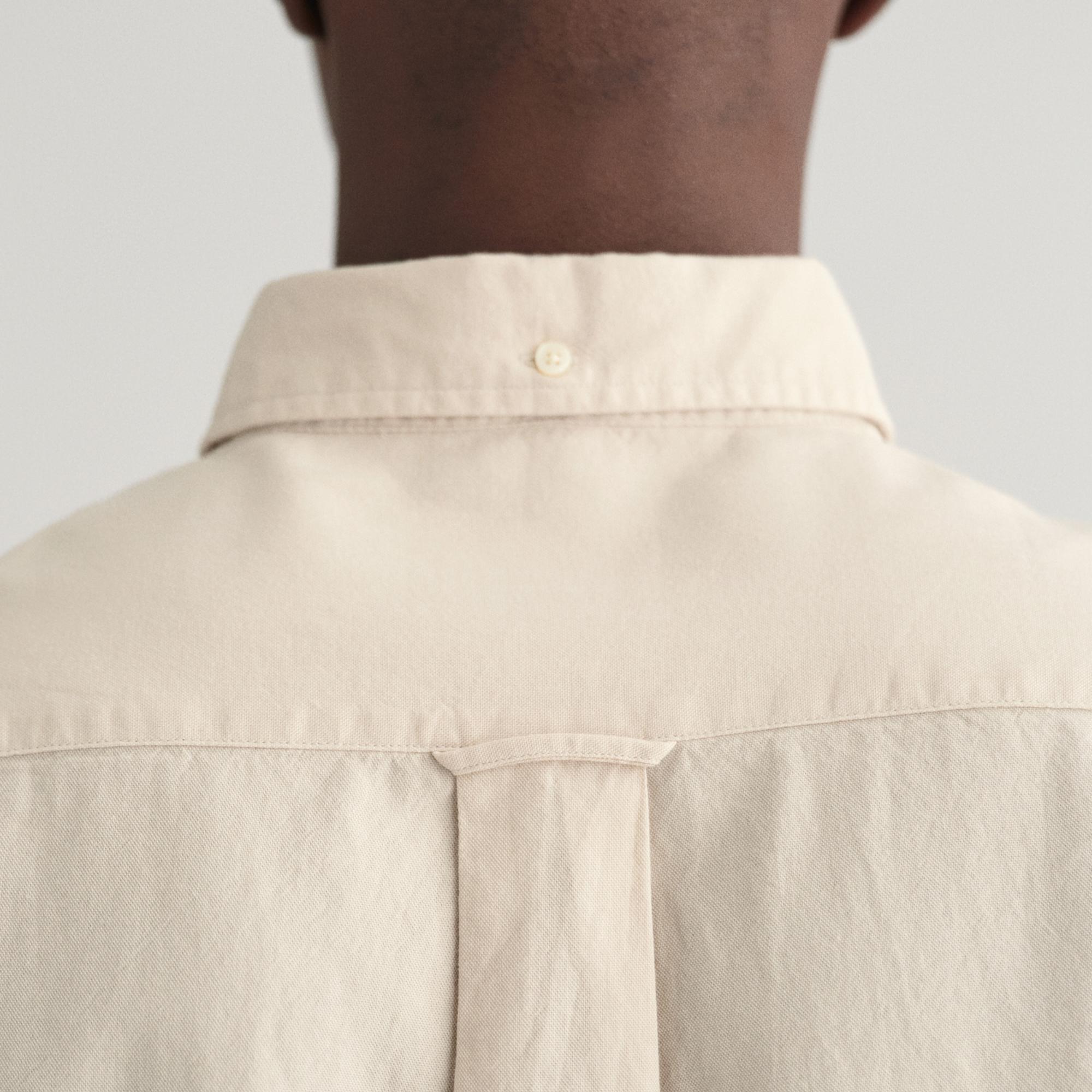 GANT Erkek Bej Regular Fit Düğmeli Yaka Oxford Gömlek