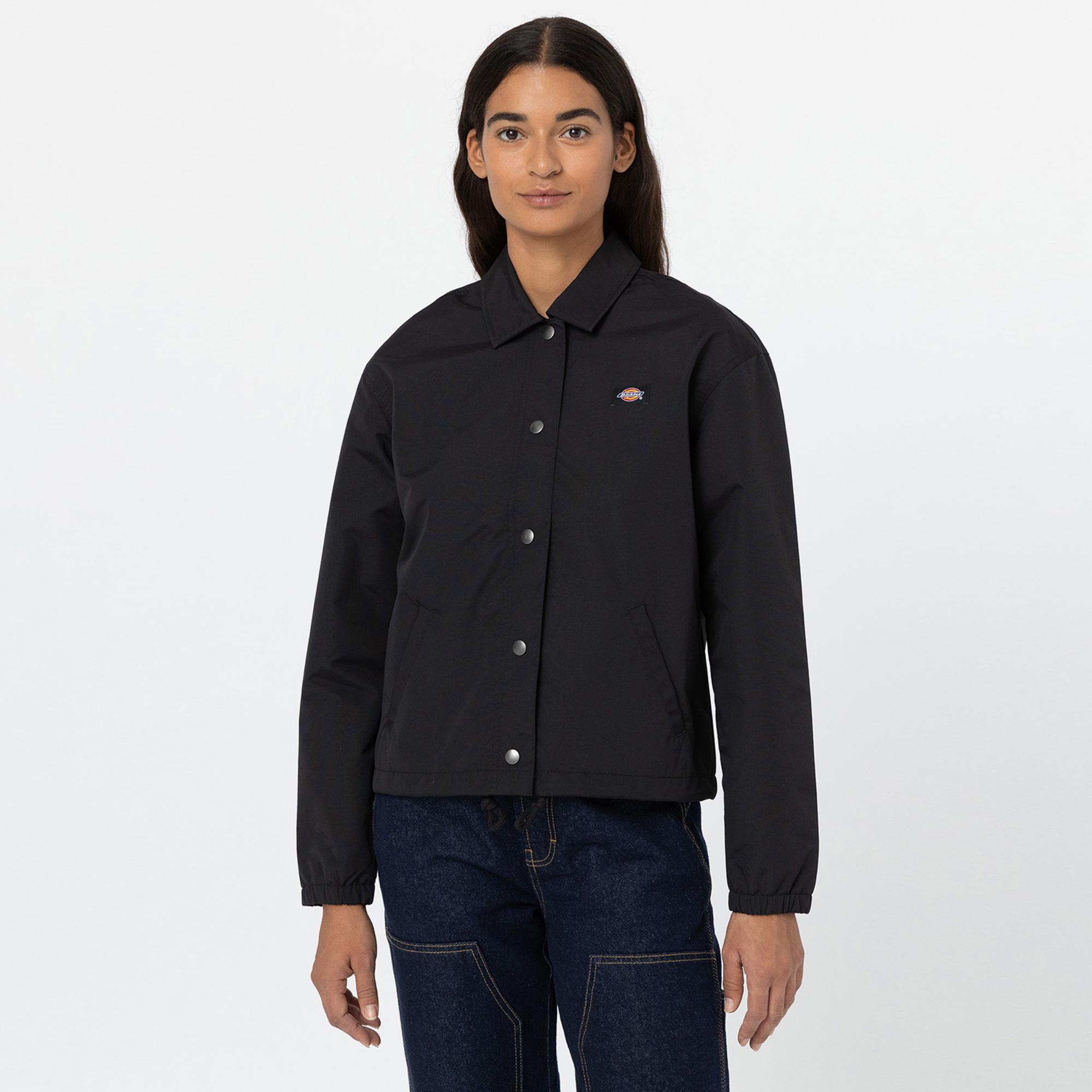 Dickies Oakport Cropped Coach Kadın Siyah Ceket