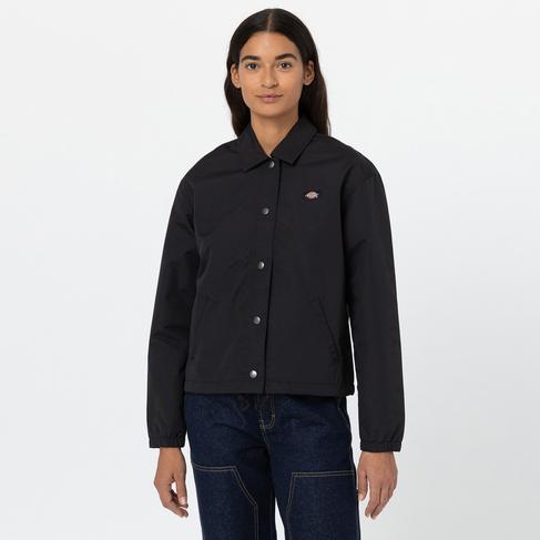  Dickies Oakport Cropped Coach Kadın Siyah Ceket