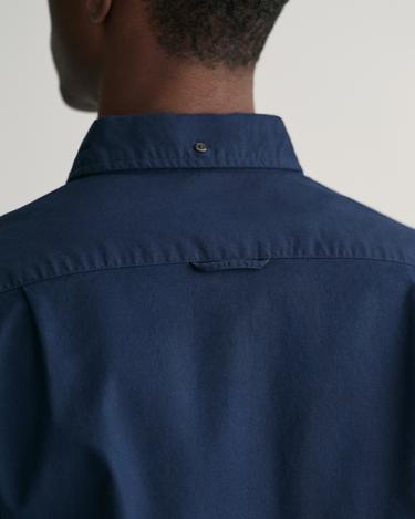  GANT Erkek Lacivert Slim Fit Düğmeli Yaka Gömlek