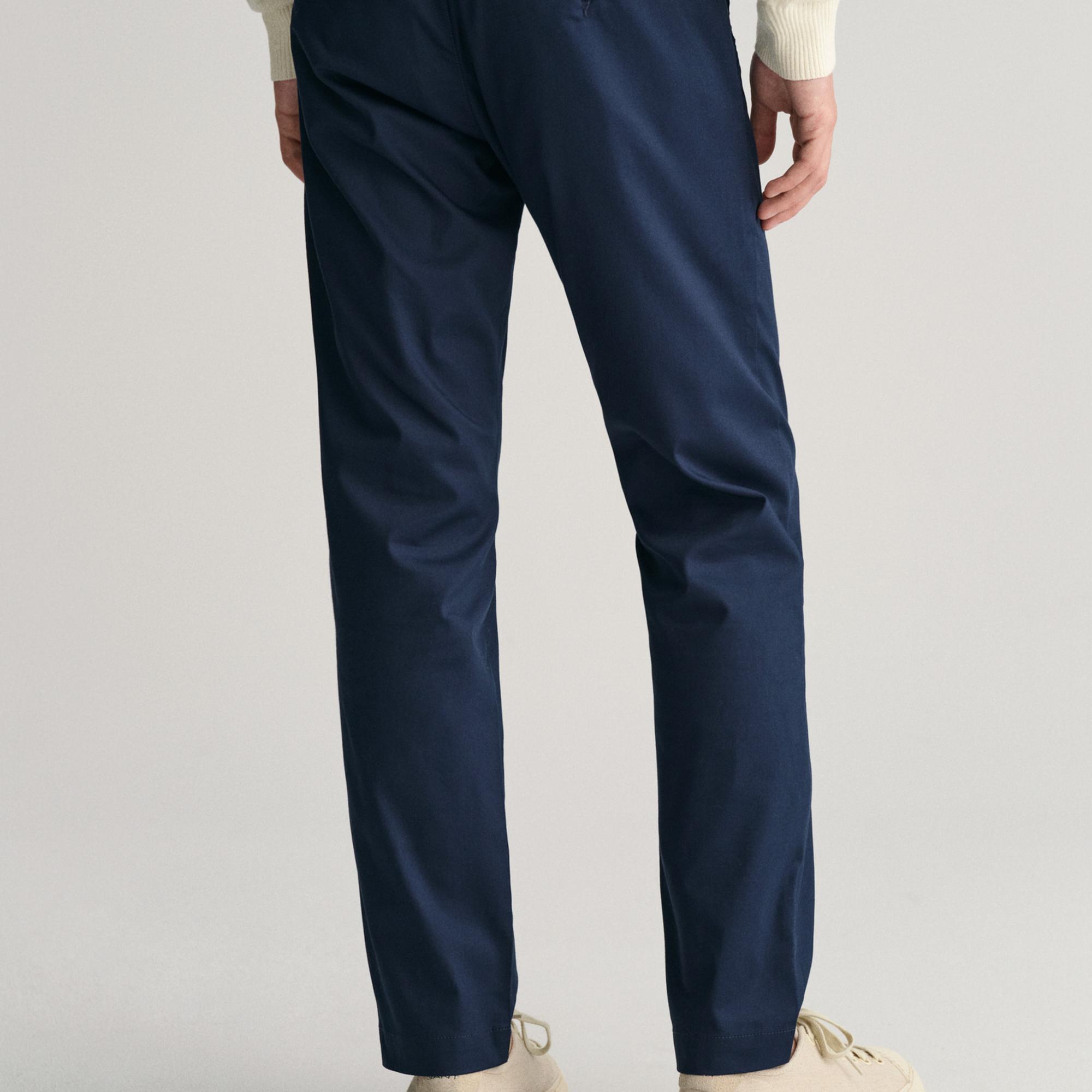 GANT Erkek Lacivert Slim Fit Pantolon