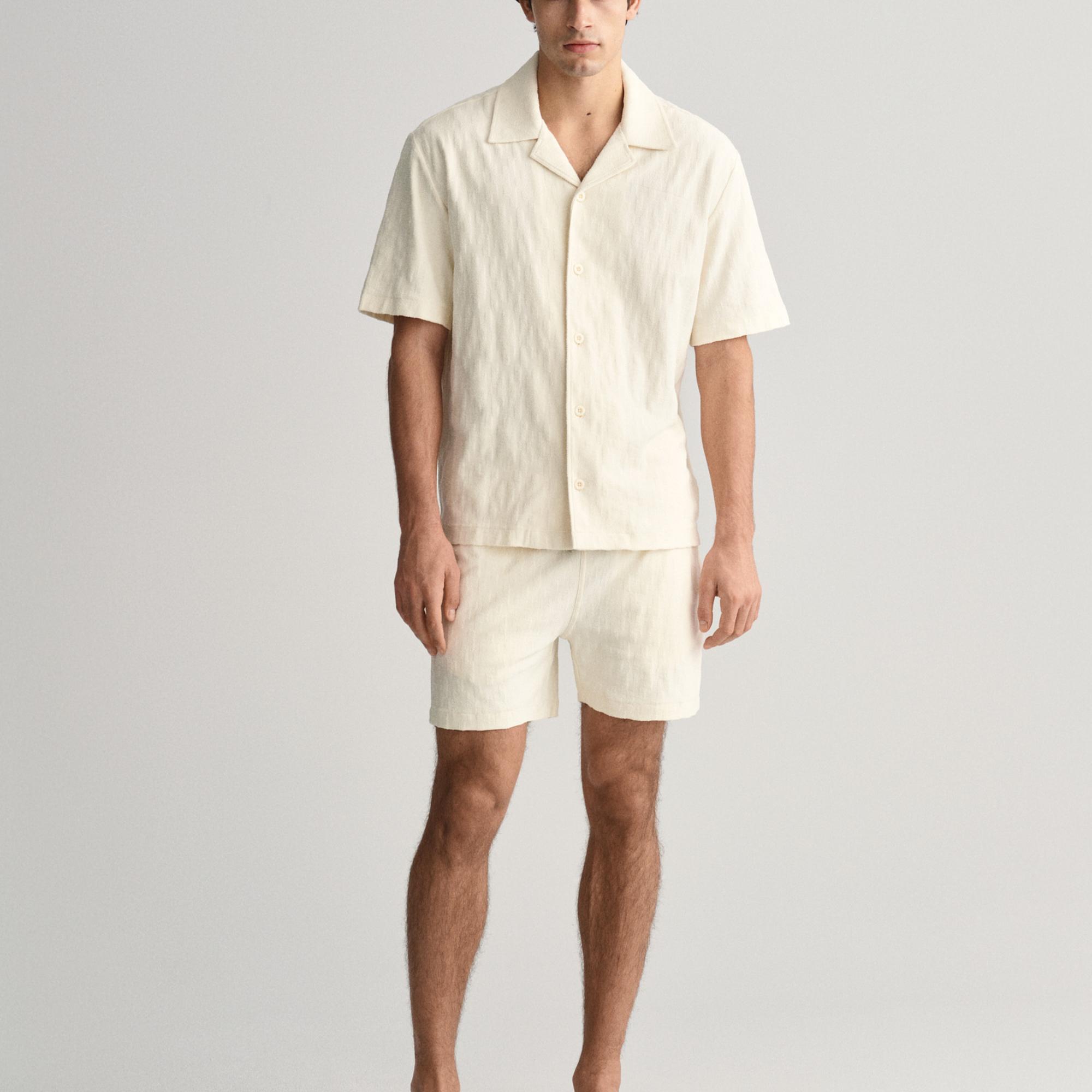 GANT Erkek Krem Relaxed Fit Şort