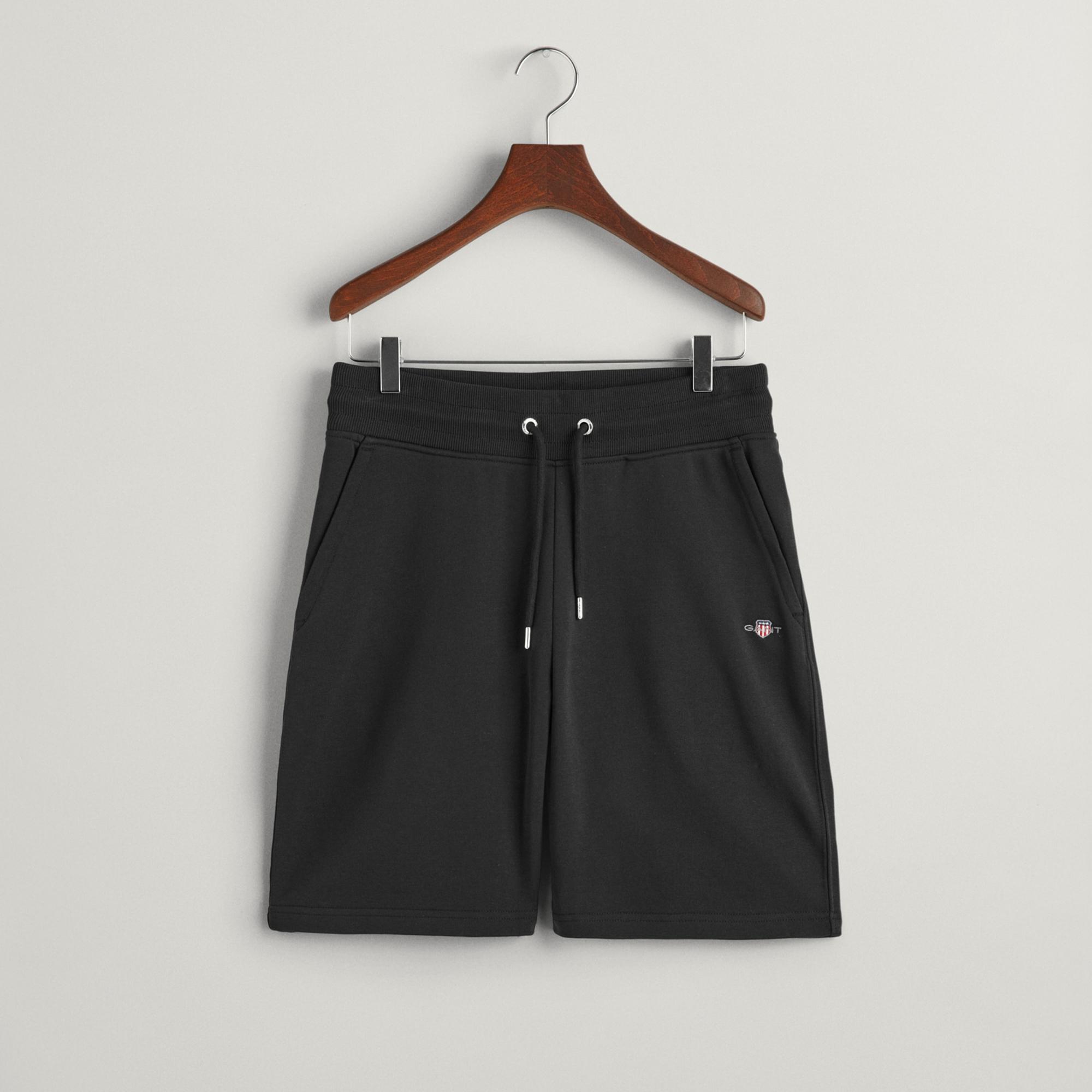 GANT Erkek Siyah Regular Fit Şort