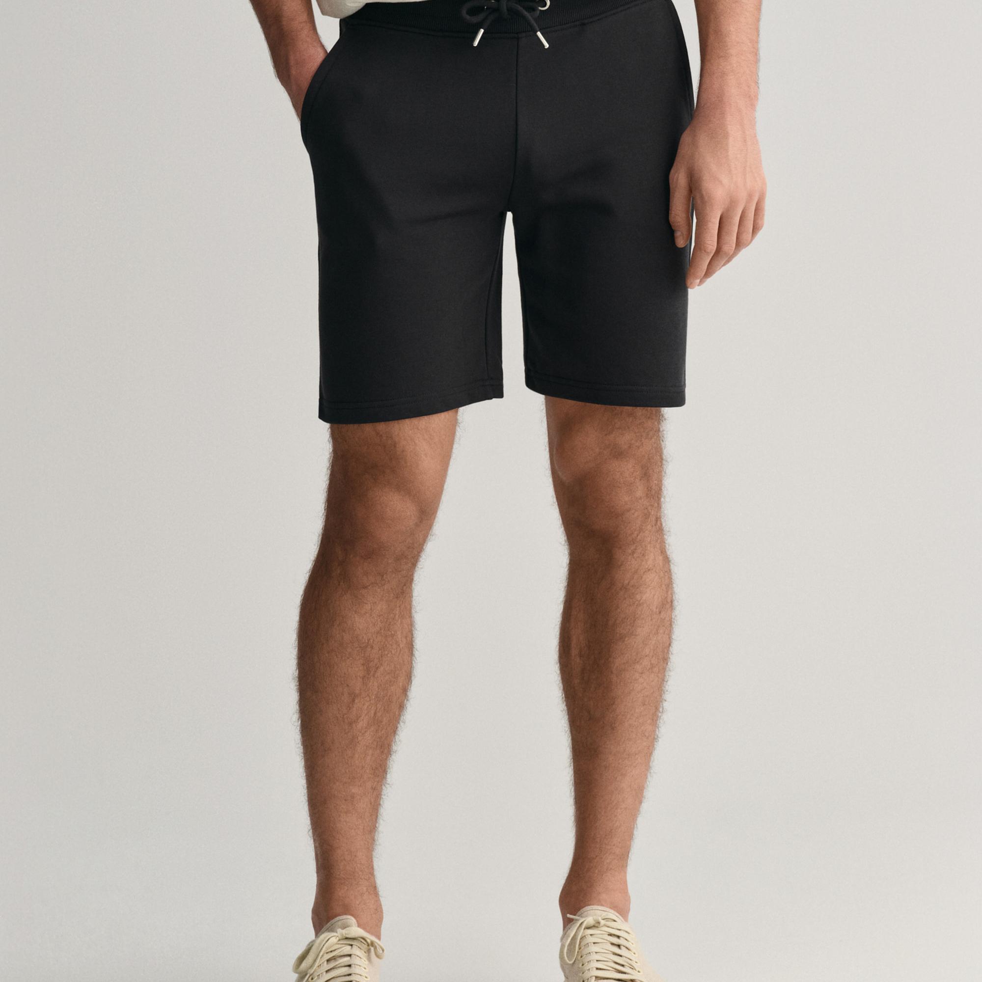 GANT Erkek Siyah Regular Fit Şort