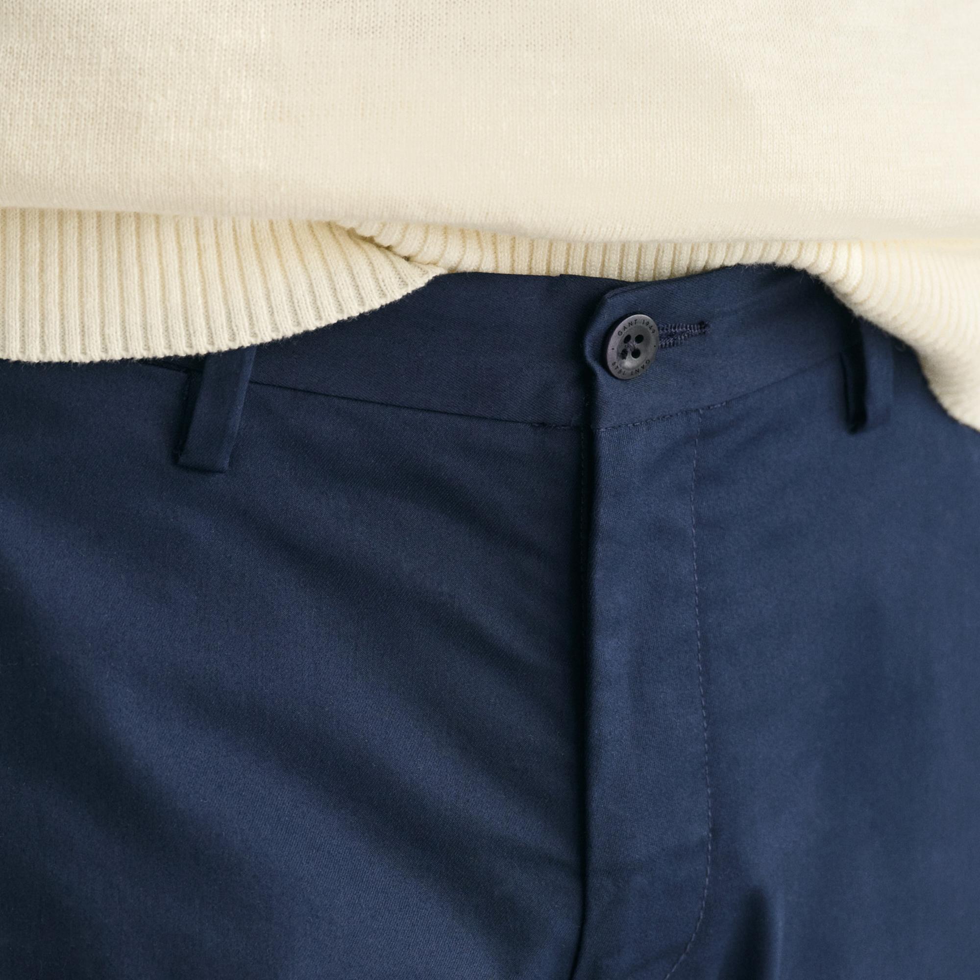 GANT Erkek Lacivert Slim Fit Pantolon